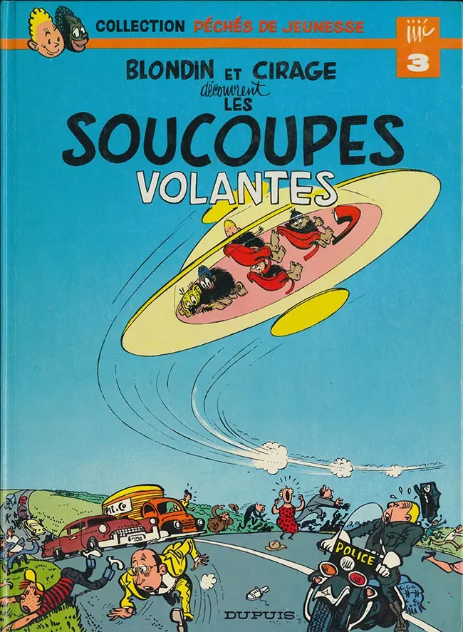 Couverture de l'album Blondin et Cirage Tome 9 Les soucoupes volantes