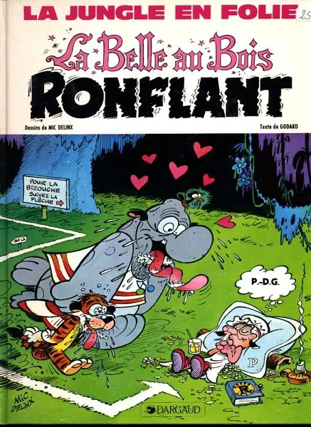 Couverture de l'album La Jungle en folie Tome 8 La Belle au Bois ronflant