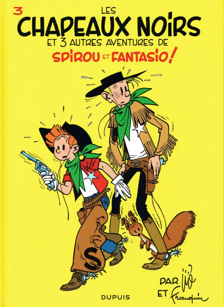 Couverture de l'album Spirou et Fantasio Tome 3 Les chapeaux noirs