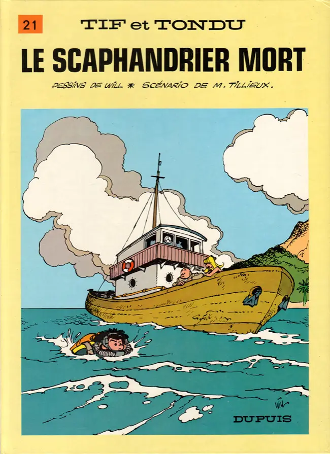 Couverture de l'album Tif et Tondu Tome 21 Le scaphandrier mort