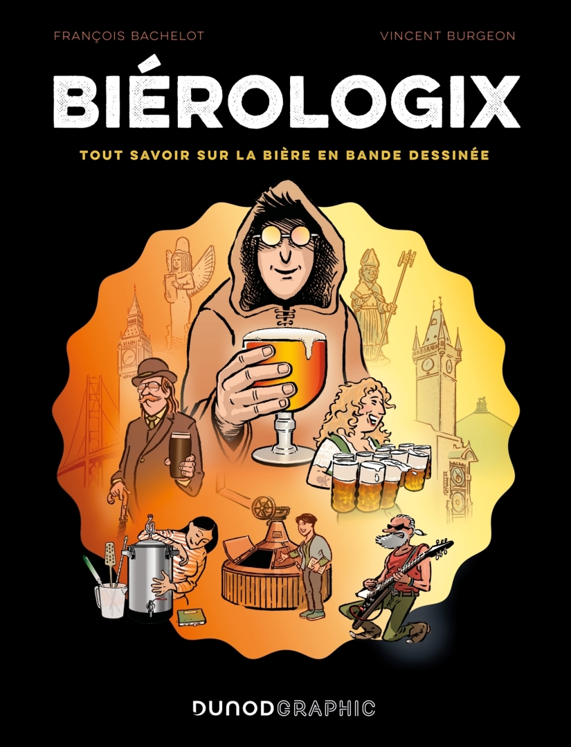 Couverture de l'album Biérologix Tout savoir sur la bière en bande dessinée