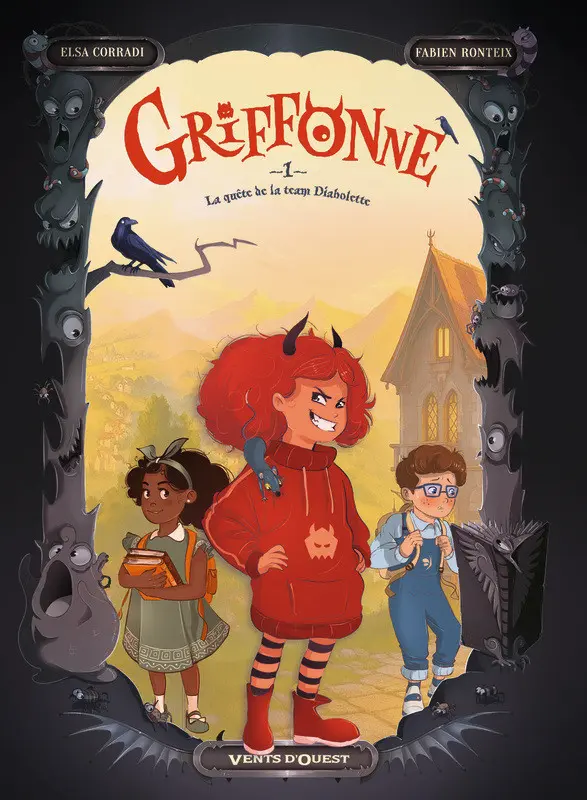 Couverture de l'album Griffonne Tome 1 La quête de la team Diabolette