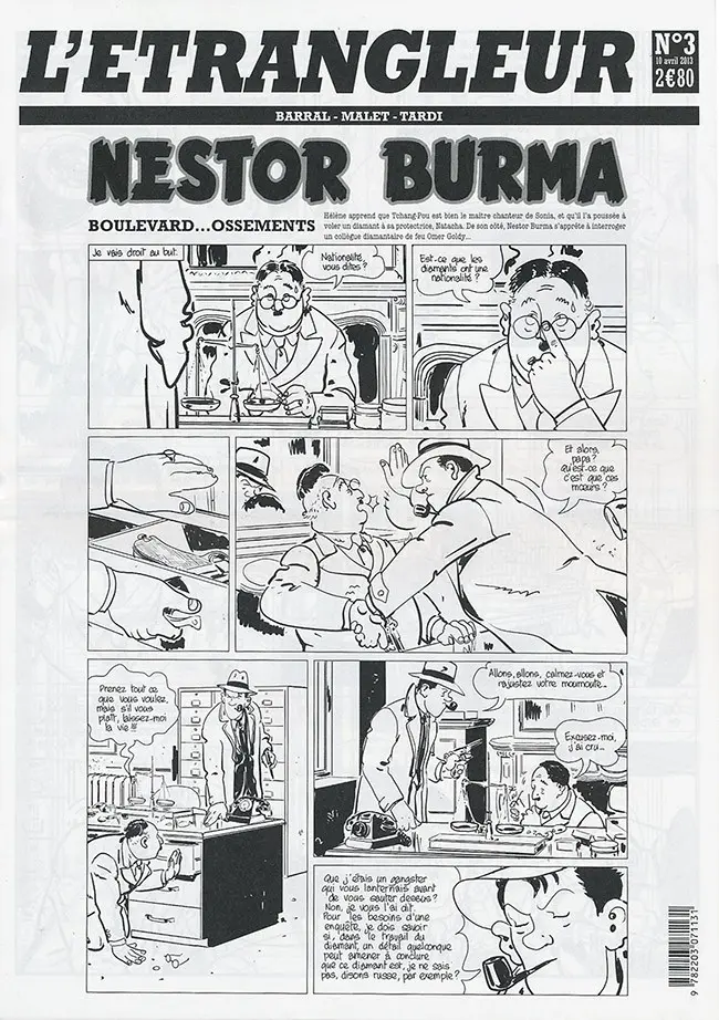 Couverture de l'album L'Étrangleur - Nestor Burma Tome 6 Boulevard... Ossements (3)