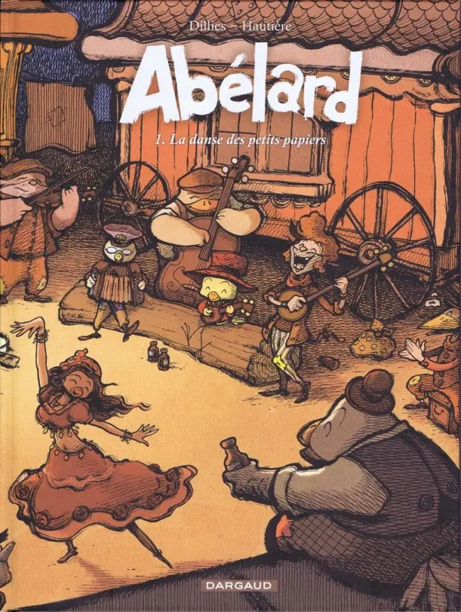 Couverture de l'album Abélard Tome 1 La danse des petits papiers