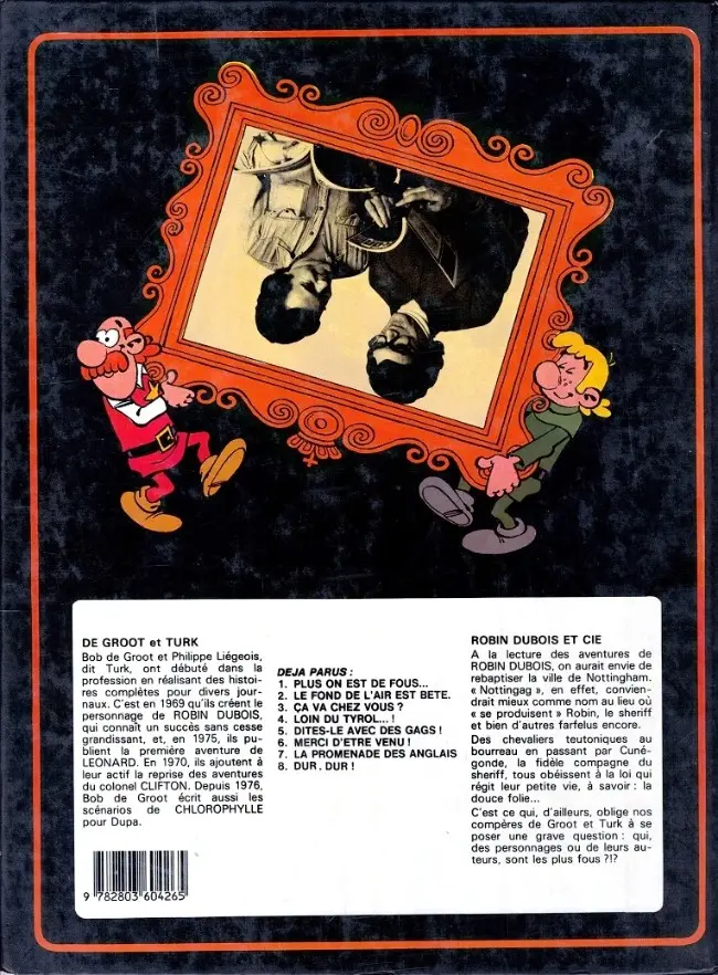 Verso de l'album Robin Dubois Tome 8 Dur, dur !