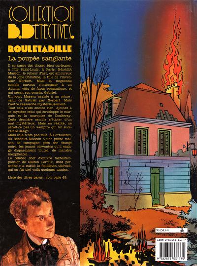 Verso de l'album Rouletabille CLE Tome 4 La poupée sanglante