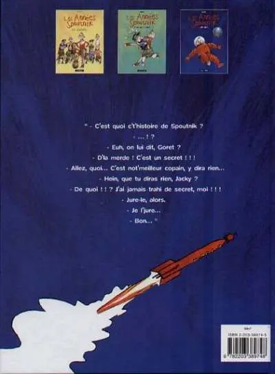 Verso de l'album Les Années Spoutnik Tome 3 Bip bip !
