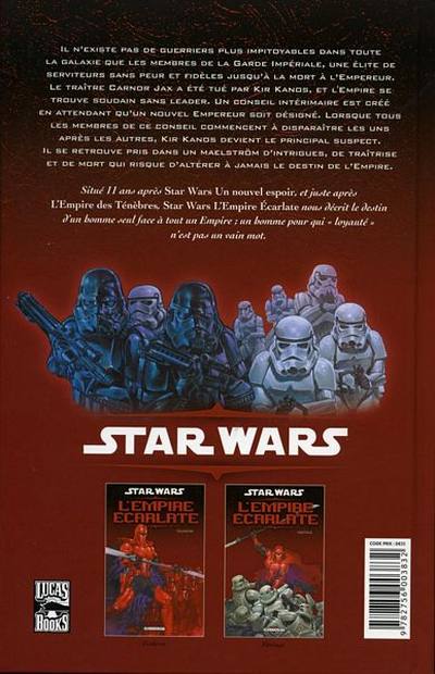 Verso de l'album Star Wars - L'Empire écarlate Tome 2 Héritage