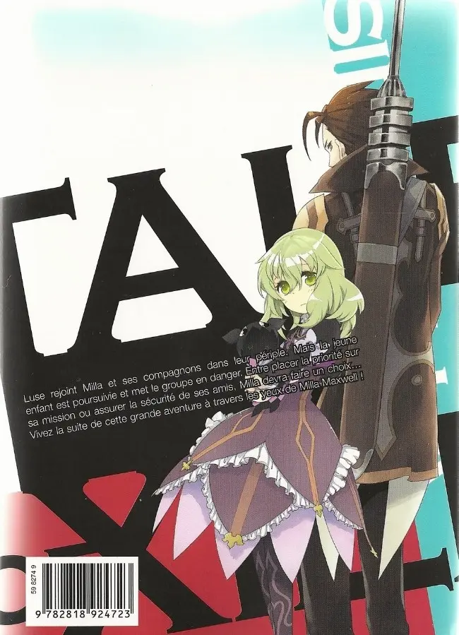 Verso de l'album Tales of Xillia - Side; Milla 2