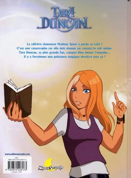Verso de l'album Tara Duncan Tome 1 La sirène muette