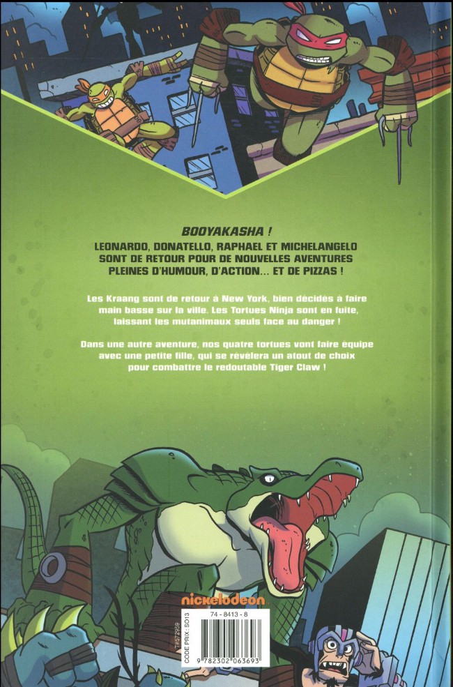 Verso de l'album Teenage Mutant Ninja Turtles Tome 2 Les Mutanimaux Contre-Attaquent !