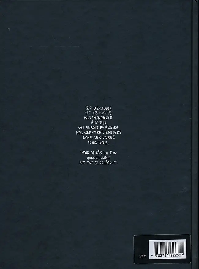 Verso de l'album La Terre des fils