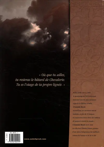 Verso de l'album L'Assassin Royal Tome 1 Le bâtard