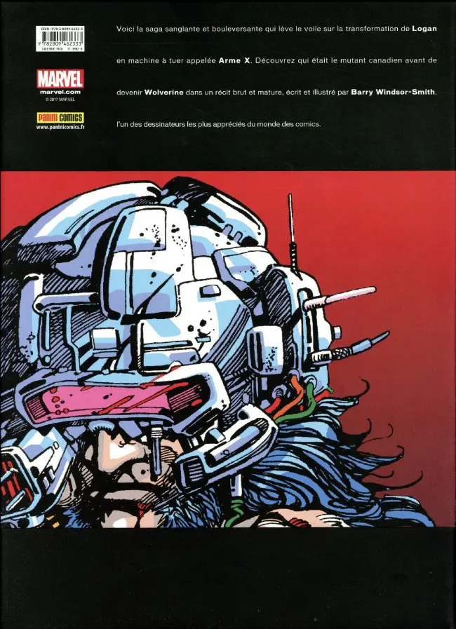 Verso de l'album Wolverine - L'Arme X