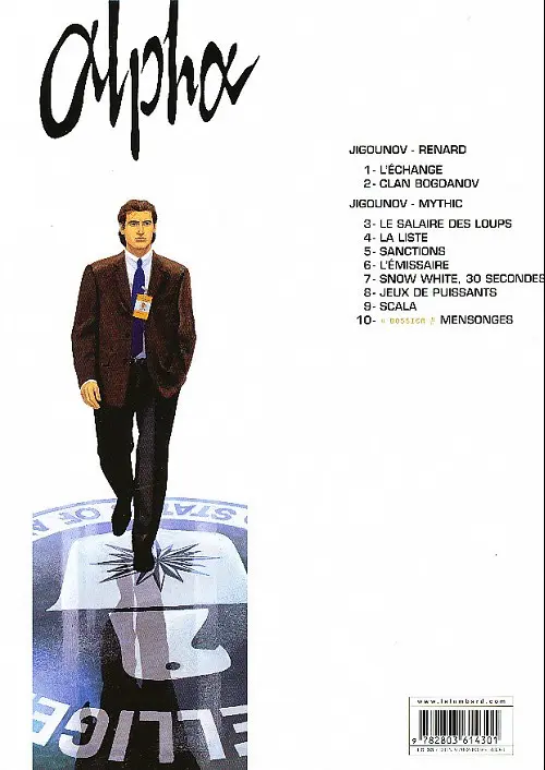 Verso de l'album Alpha Tome 5 Sanctions