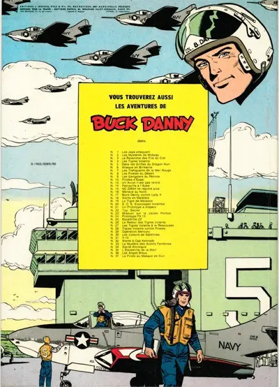 Verso de l'album Buck Danny Tome 8 Les pirates du désert