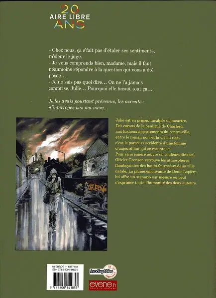 Verso de l'album La Femme accident Première partie