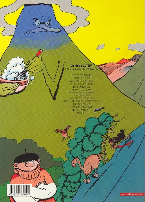 Verso de l'album Le Génie des Alpages Tome 10 Monter, descendre, ça glisse pareil
