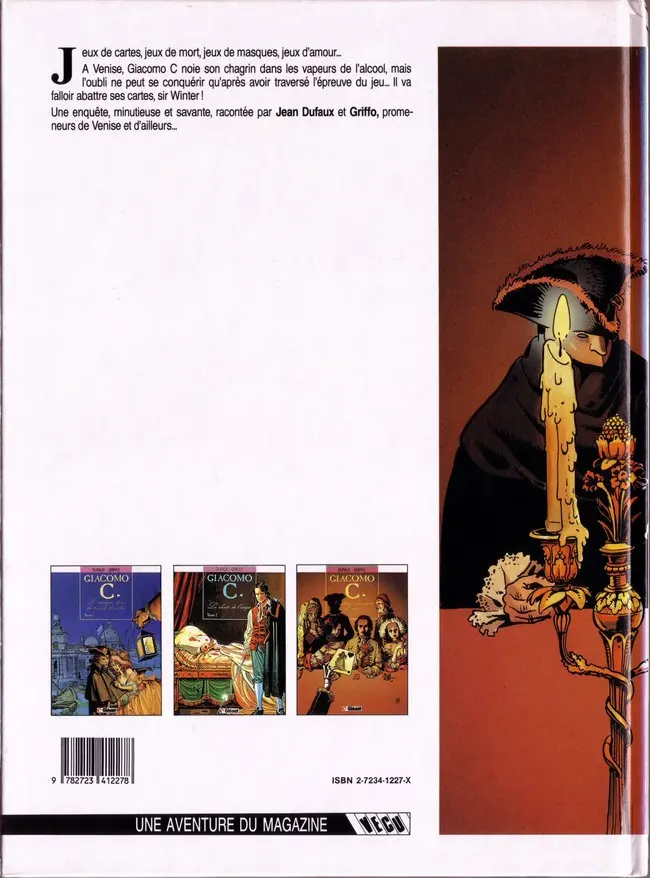 Verso de l'album Giacomo C. Tome 3 La dame au cœur de suie