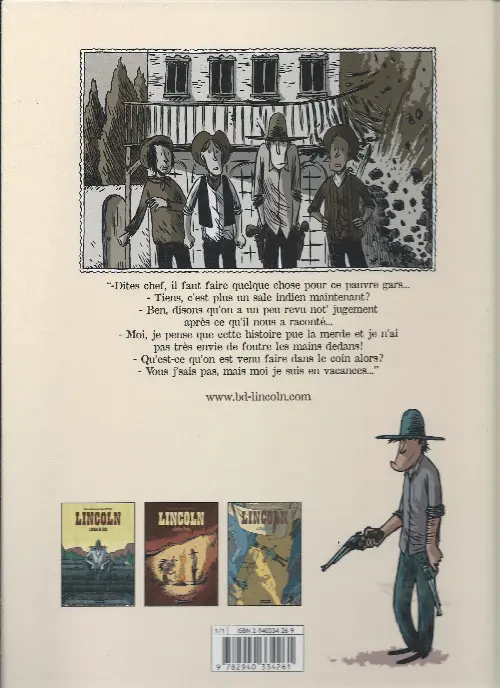 Verso de l'album Lincoln Tome 2 Indian Tonic