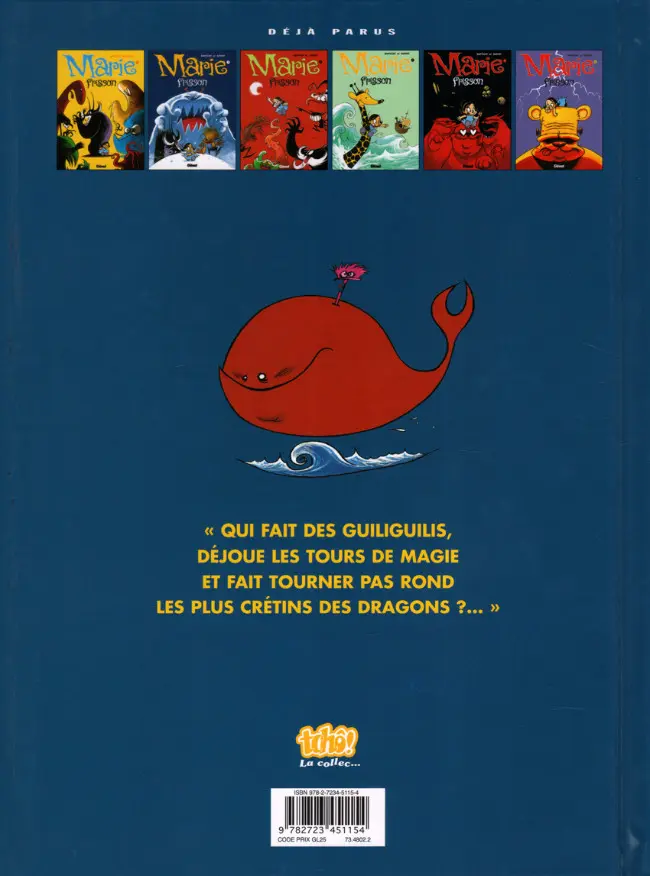 Verso de l'album Marie Frisson Tome 7 Nuit magique