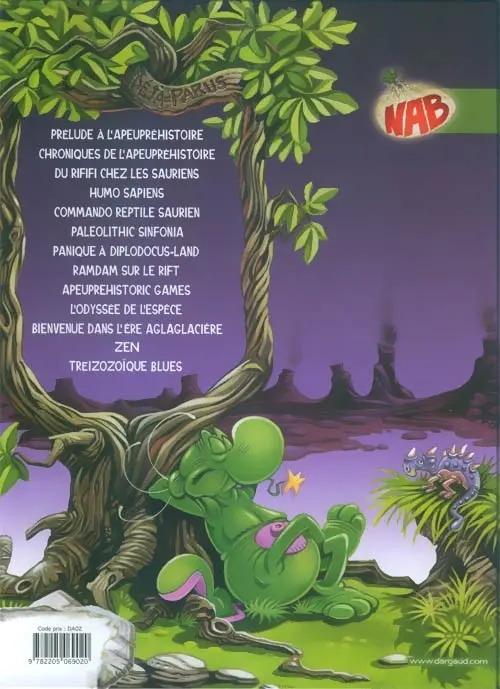 Verso de l'album Nabuchodinosaure Tome 6 Paléolithic sinfonia