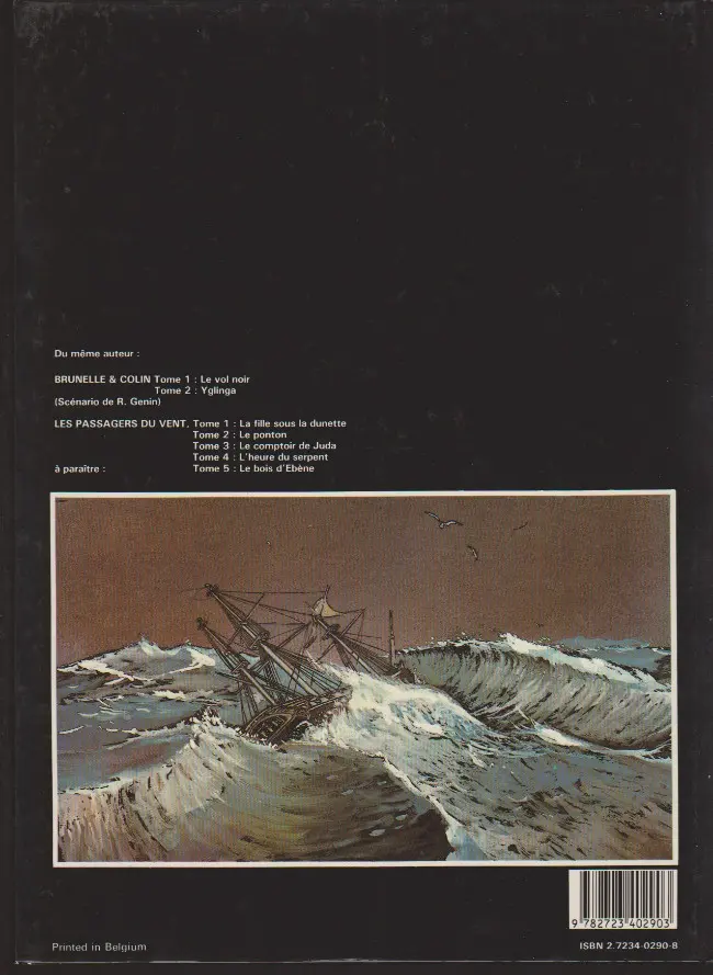 Verso de l'album Les Passagers du vent Tome 4 L'heure du serpent