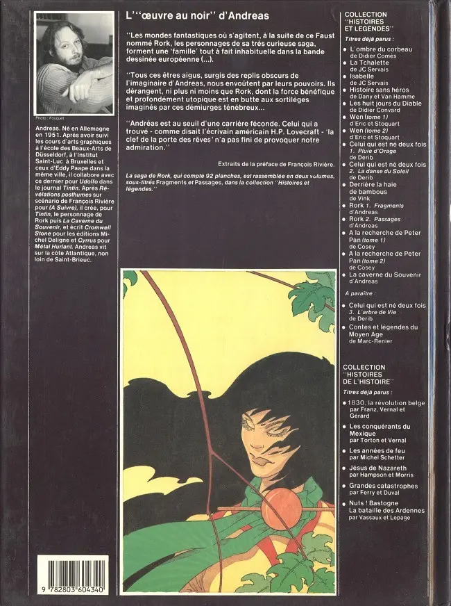 Verso de l'album Rork Tome 1 Fragments
