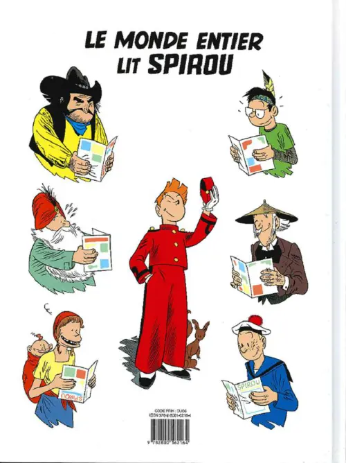 Verso de l'album Spirou et Fantasio - Une aventure de... / Le Spirou de... Tome 2 Les Marais du temps