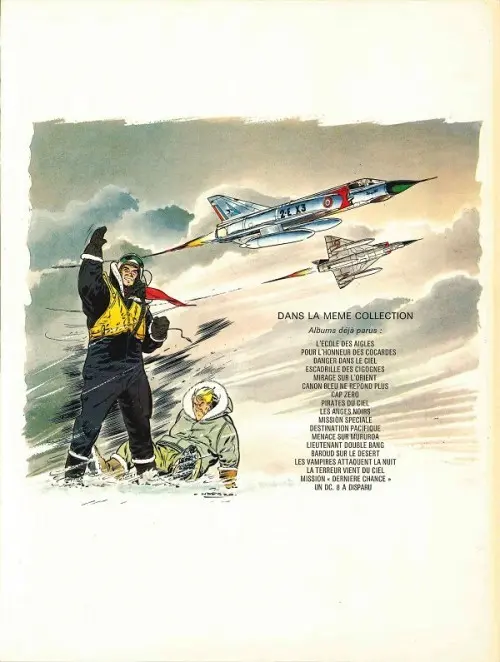 Verso de l'album Tanguy et Laverdure Tome 1 L'école des Aigles