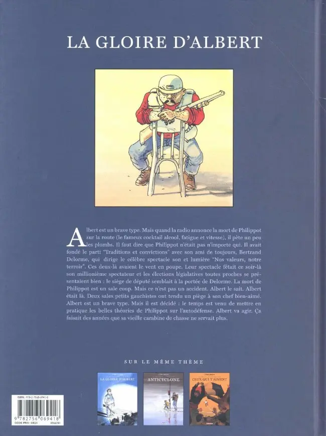 Verso de l'album Un monde si tranquille Tome 1 La gloire d'Albert