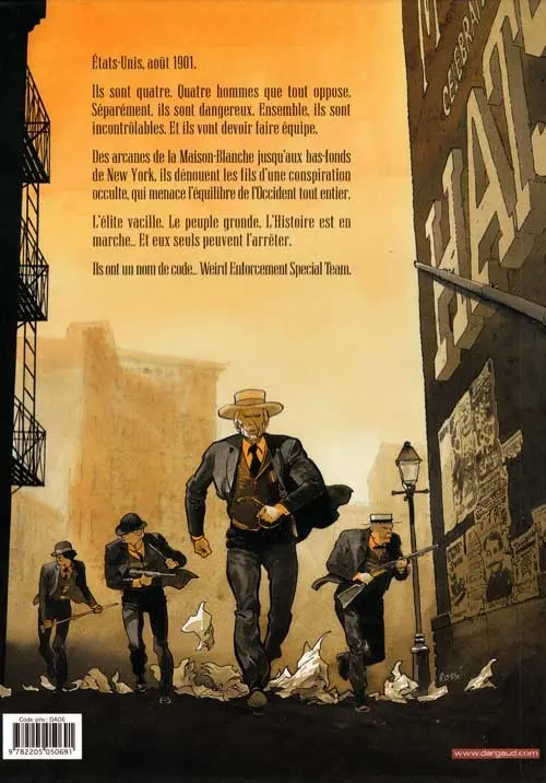 Verso de l'album W.E.S.T Tome 1 La chute de Babylone