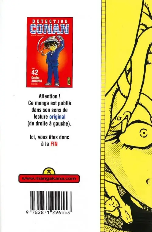 Verso de l'album Détective Conan Tome 42