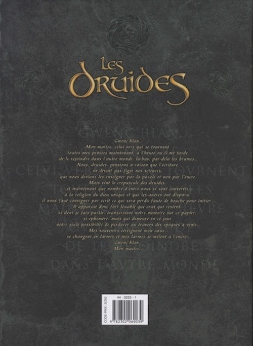 Verso de l'album Les Druides Intégrale Tomes 7 à 9