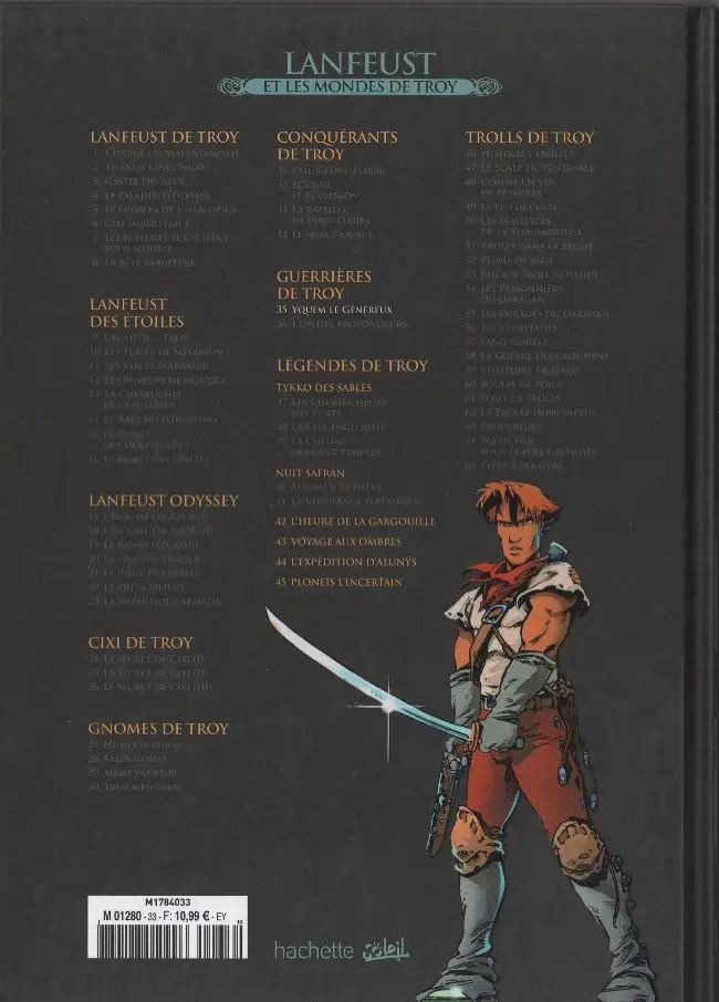 Verso de l'album Lanfeust et les mondes de Troy Tome 35 Les Guerrières de Troy - Yquem le généreux