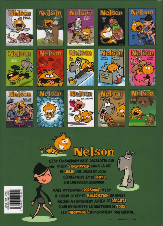 Verso de l'album Nelson Tome 15 Exécrable par nature
