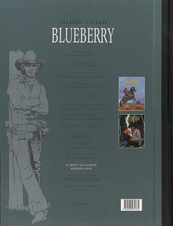 Verso de l'album Blueberry Intégrale Le Soir - Édition de 2015 Volume 12