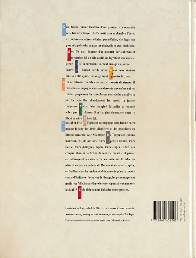 Verso de l'album V comme Engeance