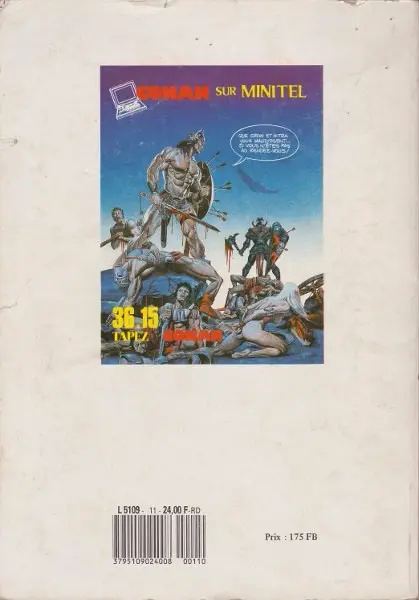 Verso de l'album Conan (Super) Album N° 11