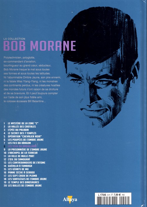 Verso de l'album Bob Morane La collection - Altaya Tome 8 Les yeux du brouillard