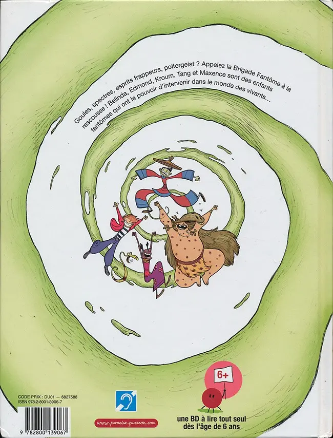 Verso de l'album Brigade fantôme Tome 1 Ribambelle pour une poubelle
