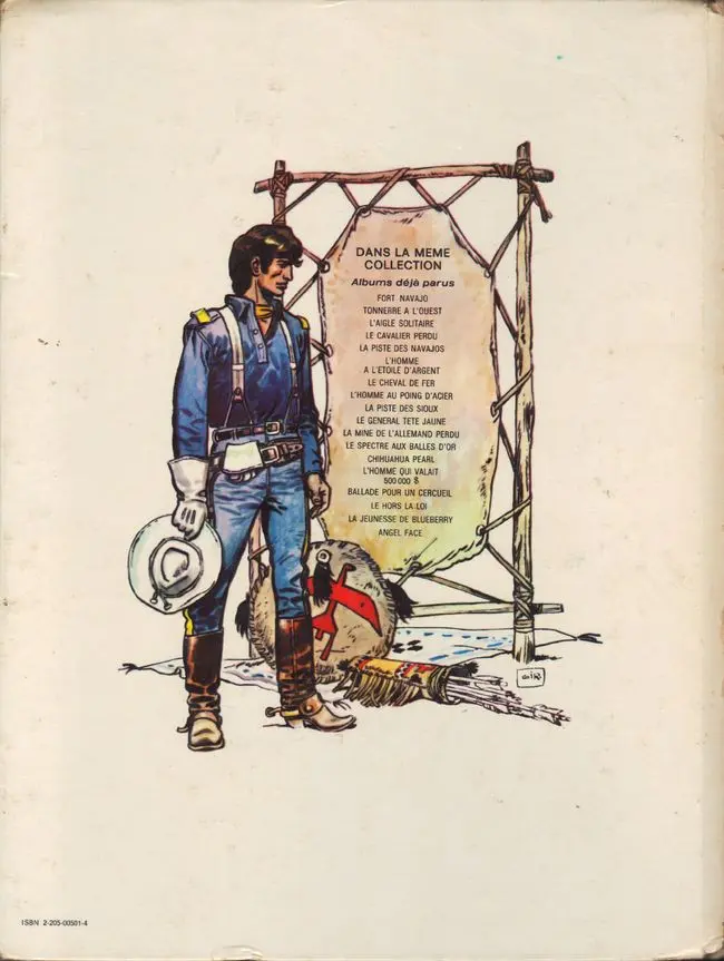 Verso de l'album Blueberry Tome 8 L'homme au poing d'acier