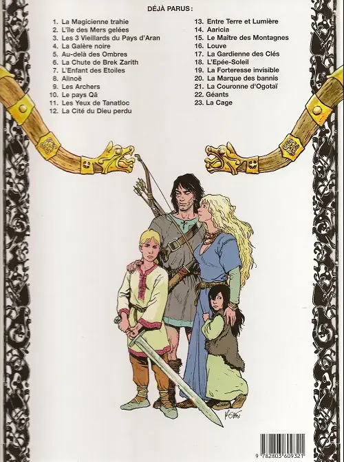 Verso de l'album Thorgal Tome 17 La gardienne des clés