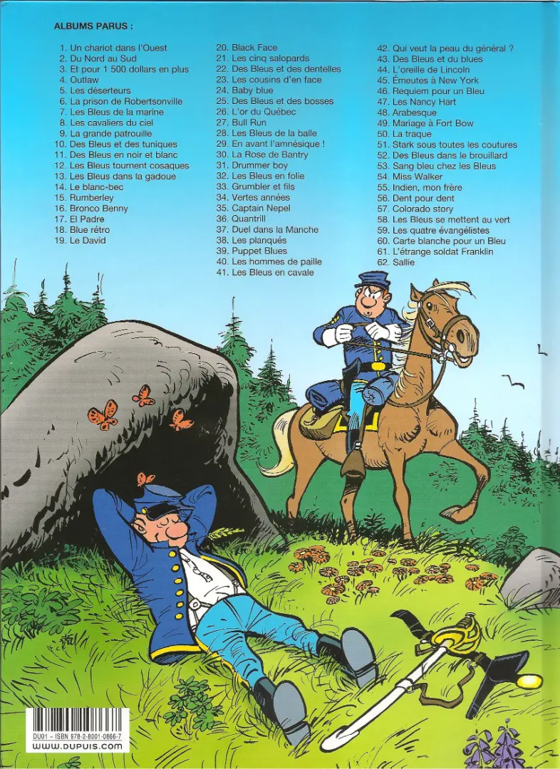 Verso de l'album Les Tuniques Bleues Tome 9 La grande patrouille