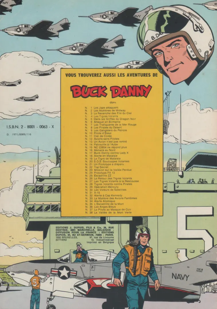 Verso de l'album Buck Danny Tome 26 Le retour des Tigres Volants