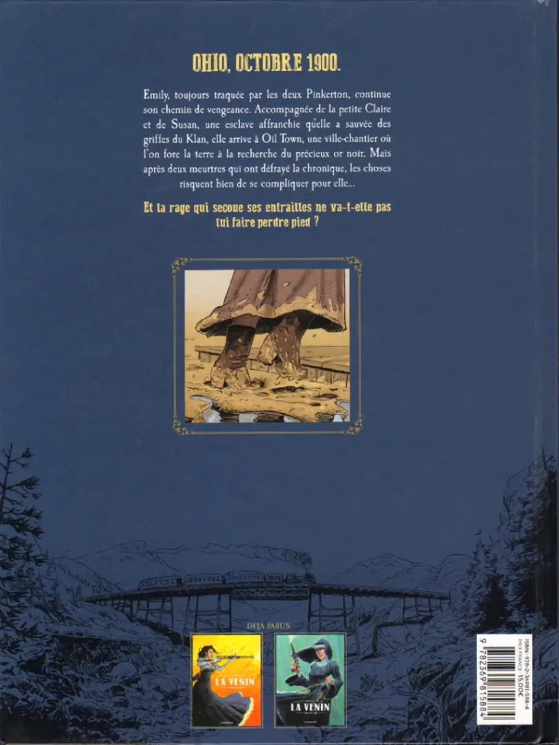 Verso de l'album La Venin Tome 3 Entrailles