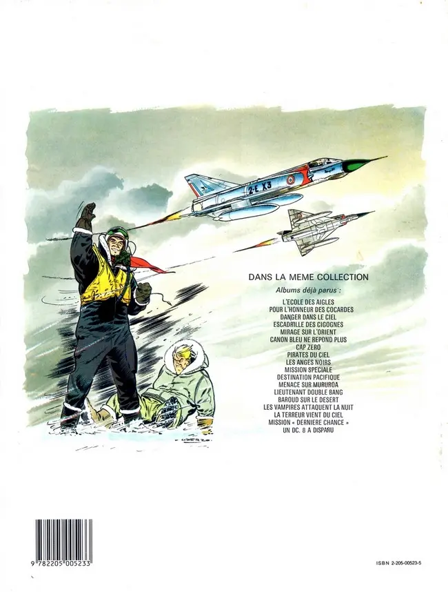 Verso de l'album Tanguy et Laverdure Tome 15 Les Vampires attaquent la nuit