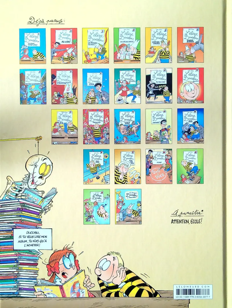 Verso de l'album L'Élève Ducobu Tome 11 Peut mieux faire!