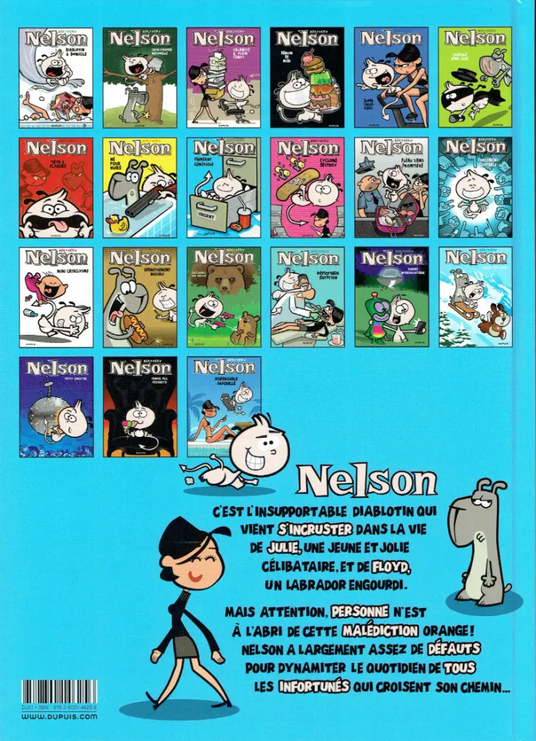 Verso de l'album Nelson Tome 9 Fainéant génétique