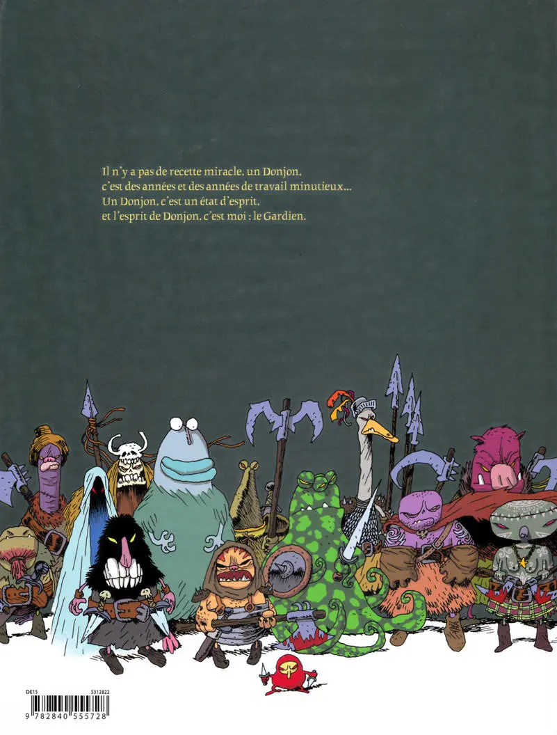 Verso de l'album Donjon Parade Tome 1 Un donjon de trop